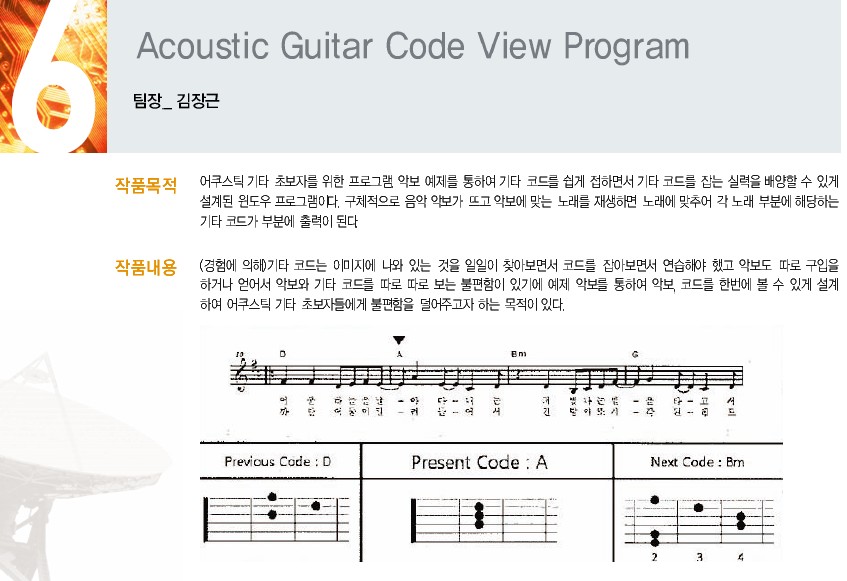 [2009] Acoustic Guitar Code View Program 게시글의 1 번째 이미지