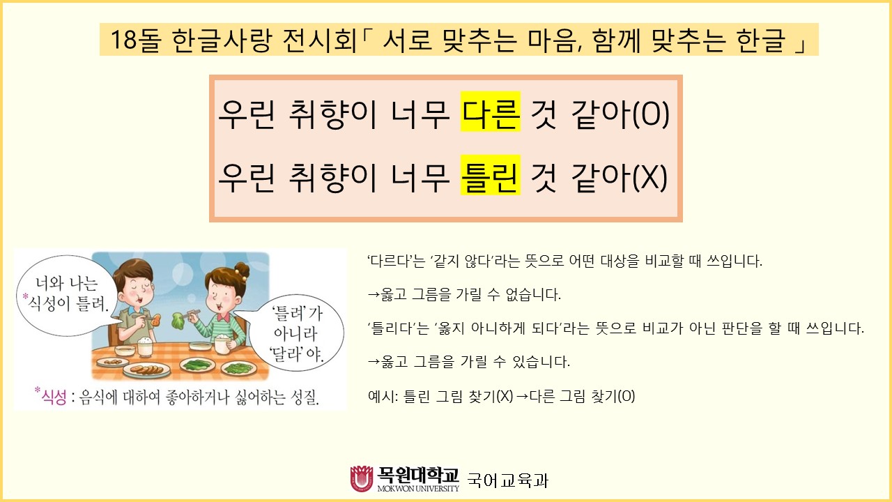 2021학년도 제18회 한글 사랑 전시회 개최 게시글의 7 번째 이미지