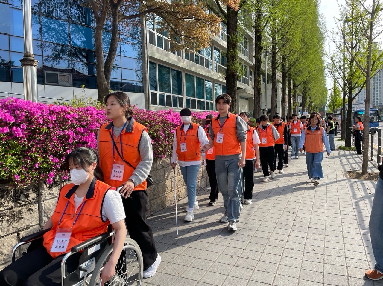 장애체험의 장(4월) 사진